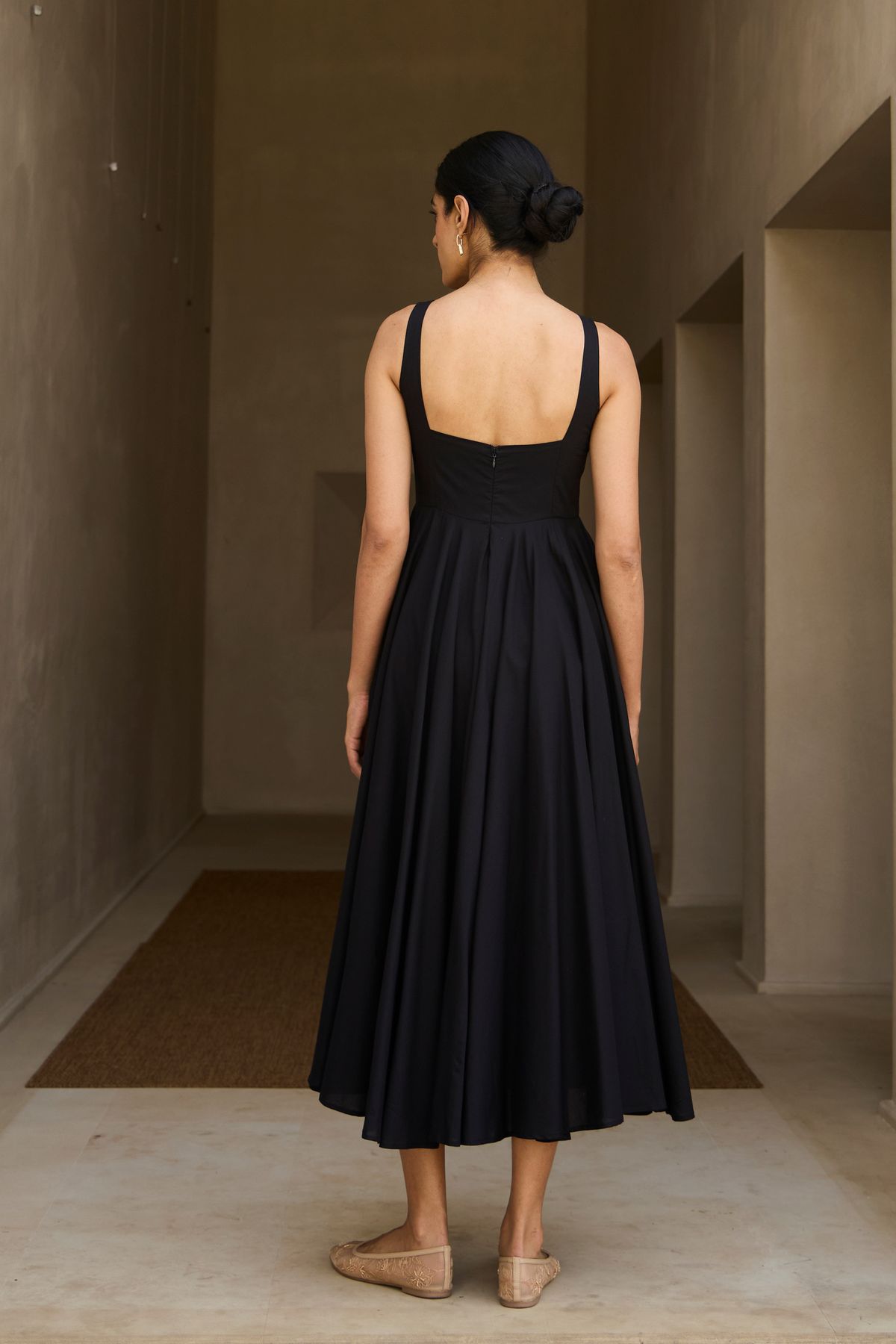 Manoor Black Organic Cotton Dress - image 5