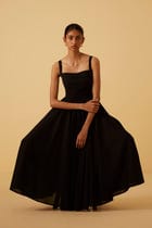 Manoor Black Organic Cotton Dress view 7