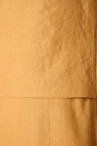 Senaka Yellow Linen Panelled Dress view 5