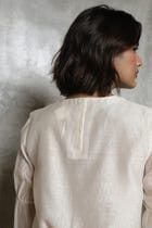 Atlas White Handwoven Top view 4
