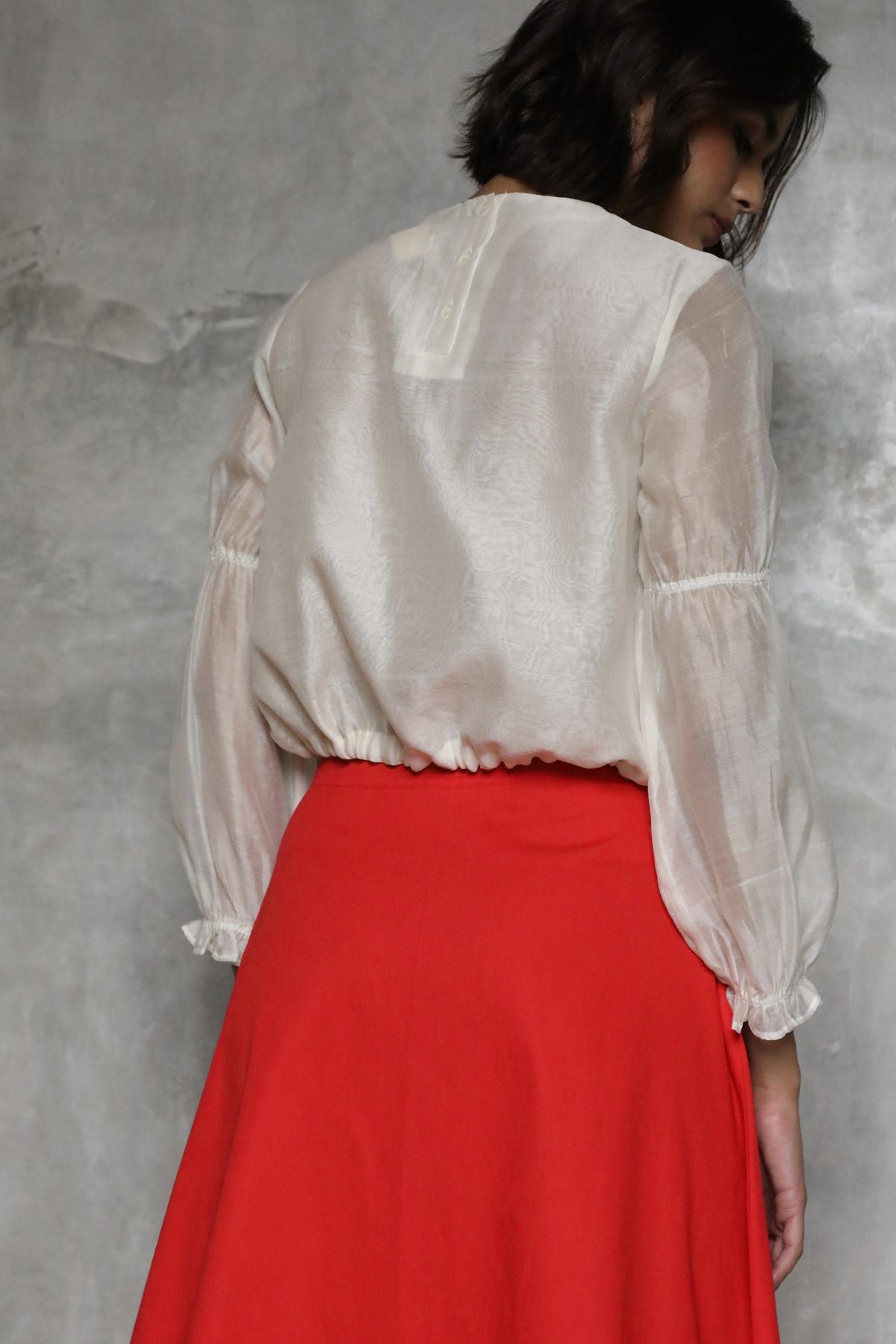 Atlas White Handwoven Top - image 5