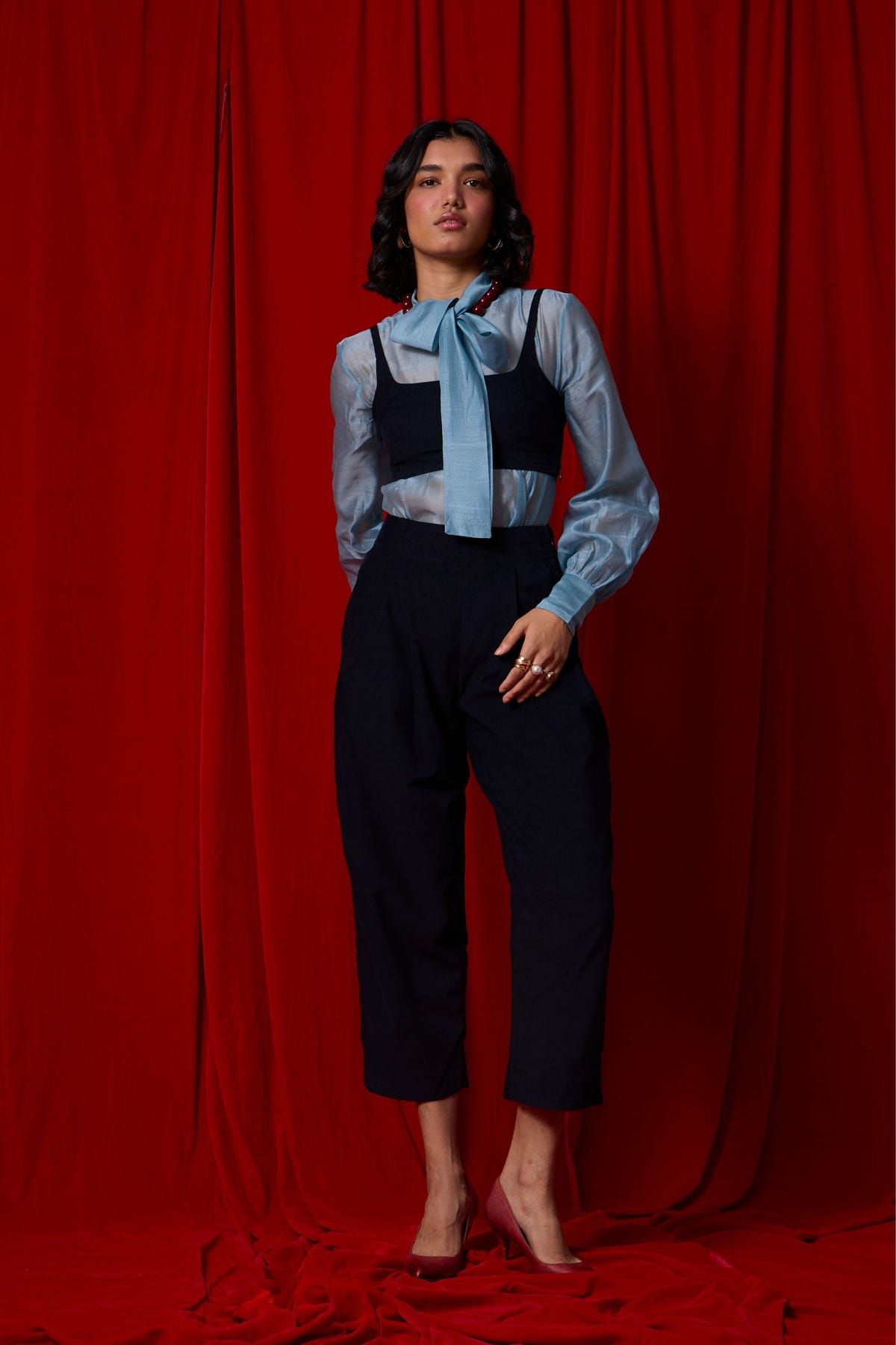 Bandra Navy Needlecord Pants - image 1