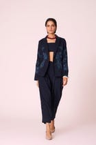 Bandra Navy Needlecord Pants view 11