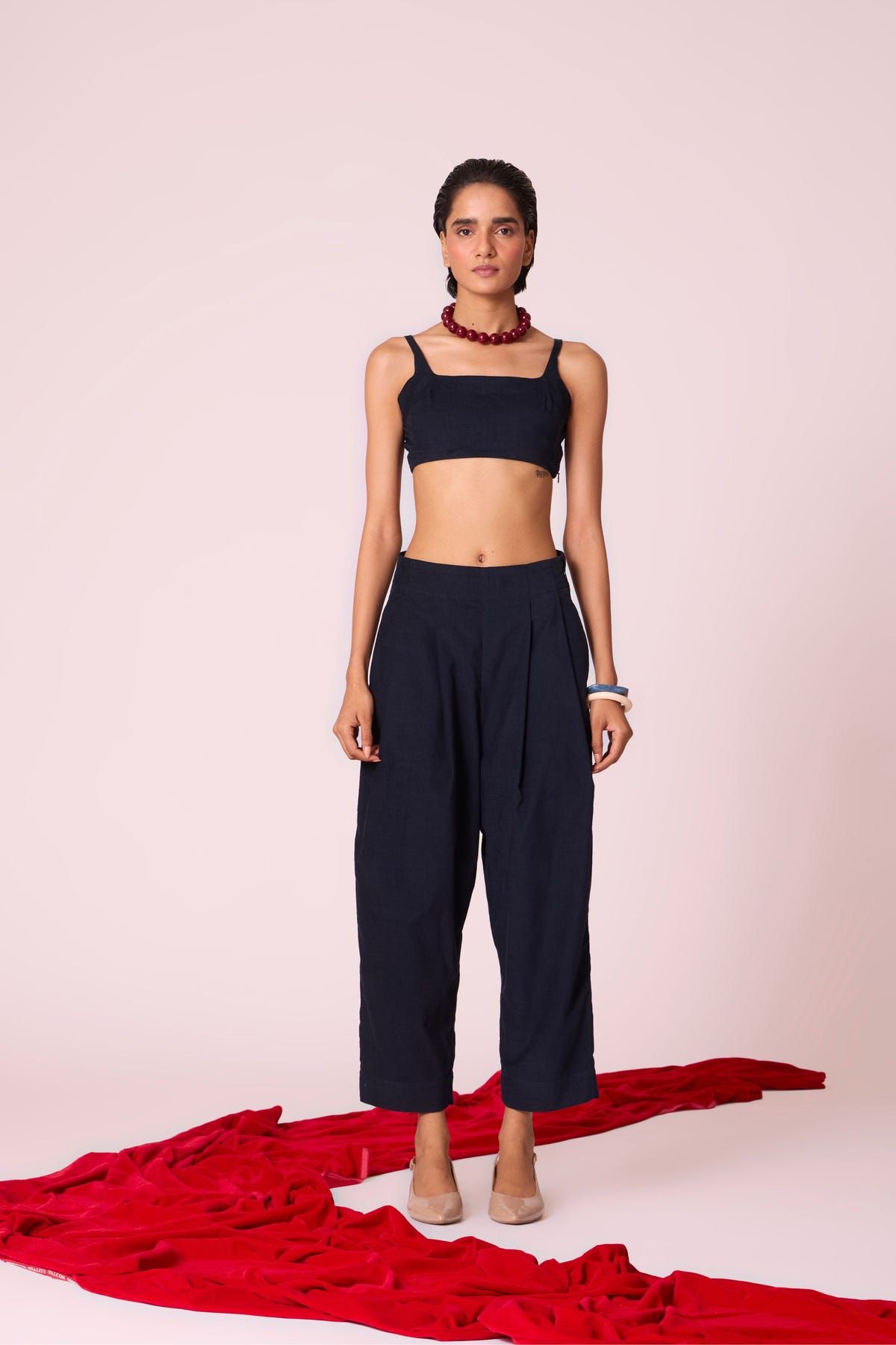 Bandra Navy Needlecord Pants - image 2