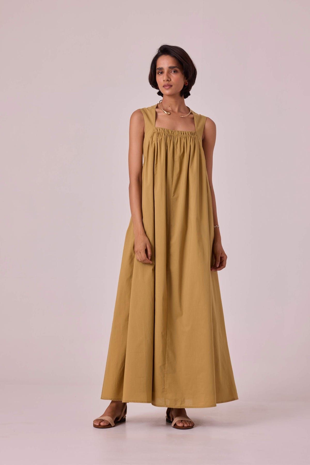 Themis Tan Organic Maxi Dress - image 3