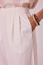Ratan Off White Handwoven Pant view 3