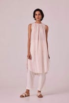 Ratan Off White Handwoven Pant view 6