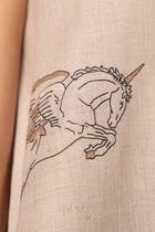 Maarah Beige Linen Halter Top view 6