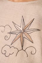 Maarah Beige Linen Halter Top view 7