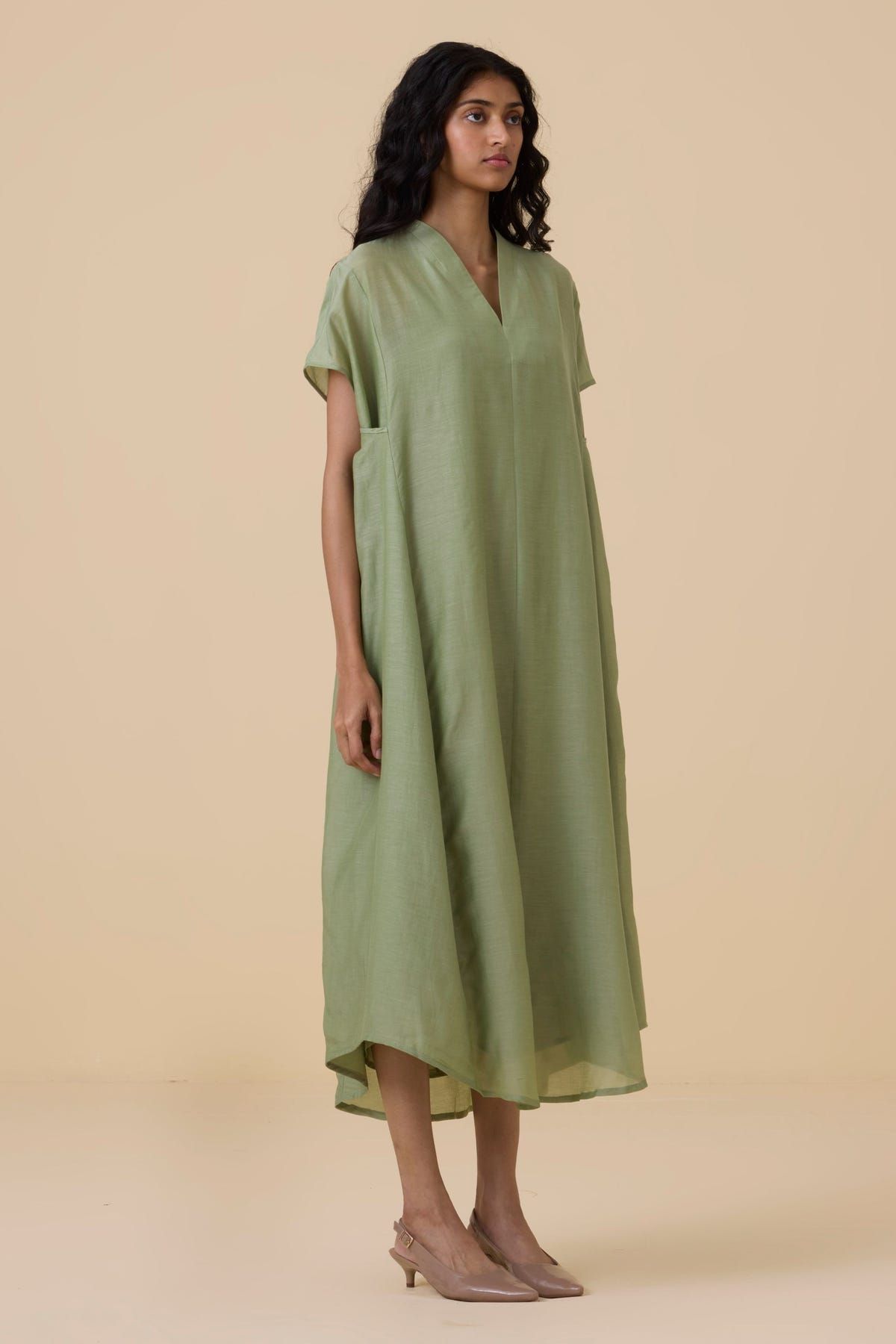 Meer Green Kaftan Dress - image 3