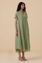 Meer Green Kaftan Dress view 3