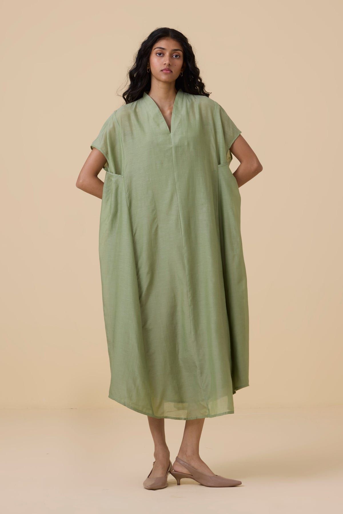 Meer Green Kaftan Dress - image 4