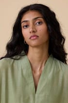 Meer Green Kaftan Dress view 5