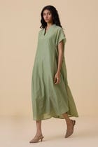 Meer Green Kaftan Dress view 7
