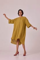 Amara Olive Linen Tunic view 8
