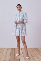 Puro Blue Hand Printed Dress view 1