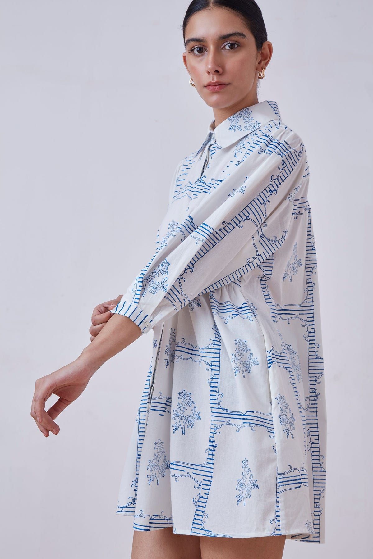 Puro Blue Hand Printed Dress - image 2