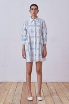 Puro Blue Hand Printed Dress view 3