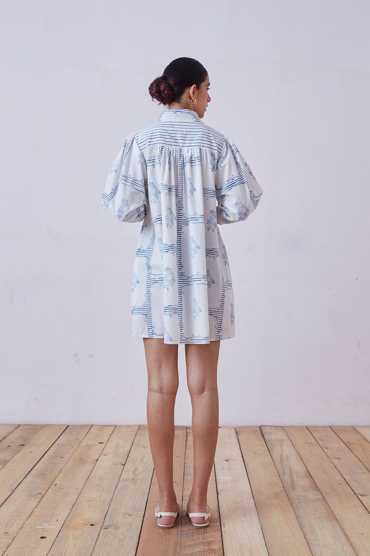Puro Blue Hand Printed Dress - image 7