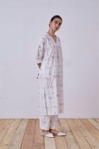 Ratan Red Hand Printed Set view 3