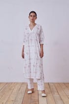 Ratan Red Hand Printed Set view 10