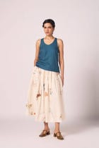 Maud Zodiac Print Cotton Skirt view 14