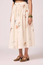 Maud Zodiac Print Cotton Skirt view 4
