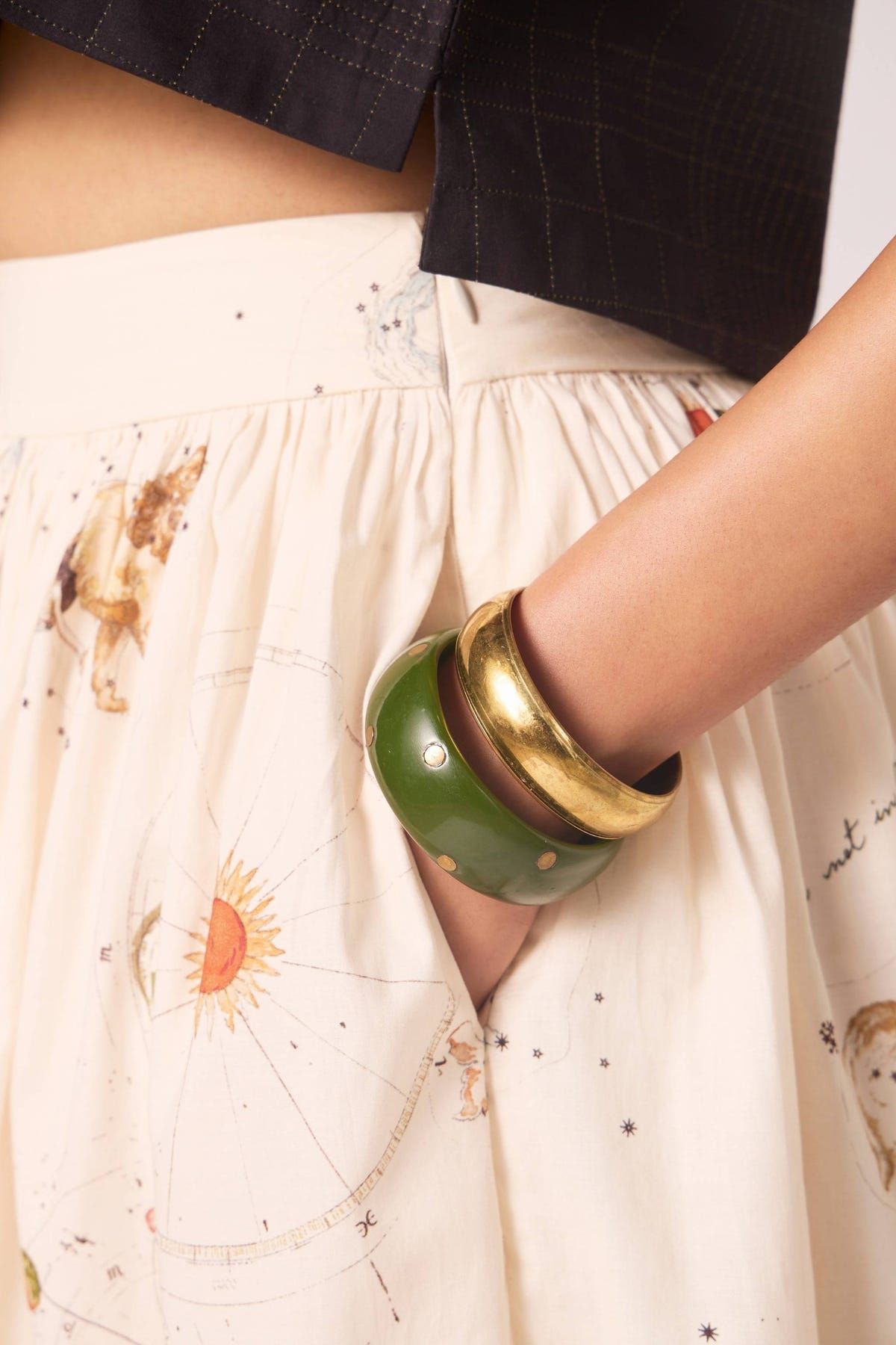 Maud Zodiac Print Cotton Skirt - image 5