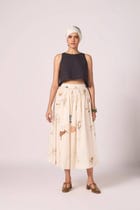 Maud Zodiac Print Cotton Skirt view 7