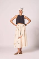 Maud Zodiac Print Cotton Skirt view 8