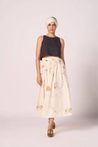 Maud Zodiac Print Cotton Skirt view 10