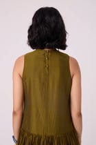 Oleg Green Handwoven Maxi Dress view 12