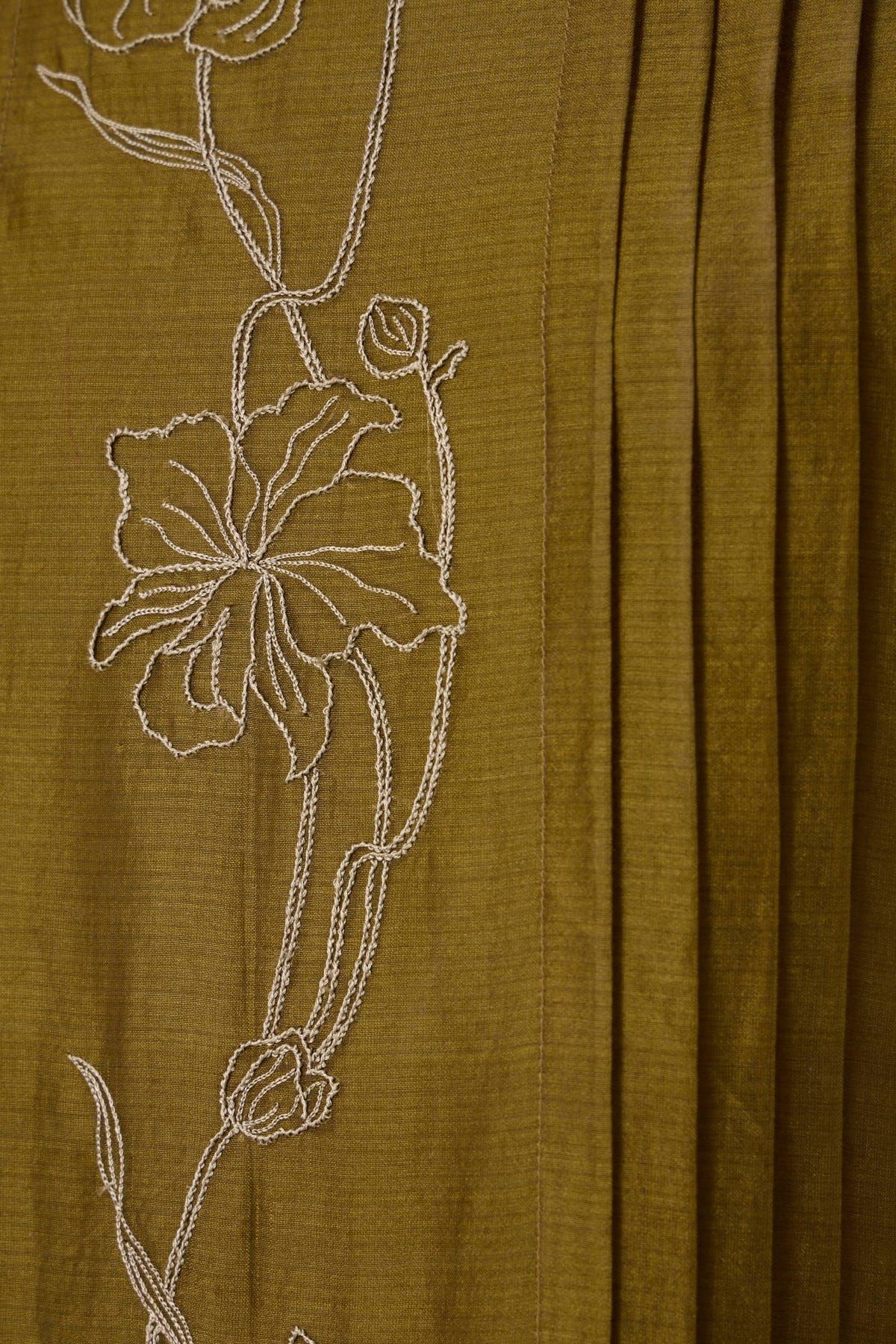Oleg Green Handwoven Maxi Dress - image 8