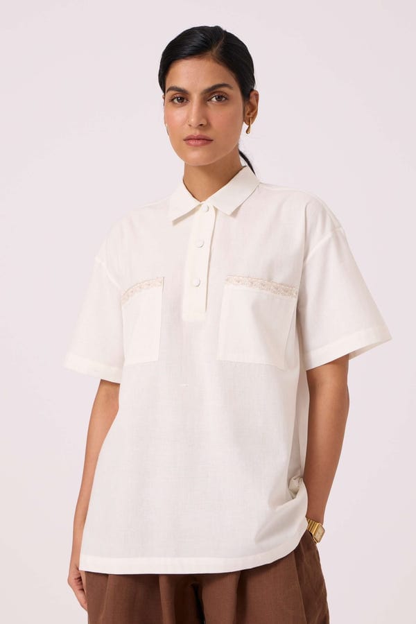 The Summer House — Alyosha Handwoven Embroidered Shirt