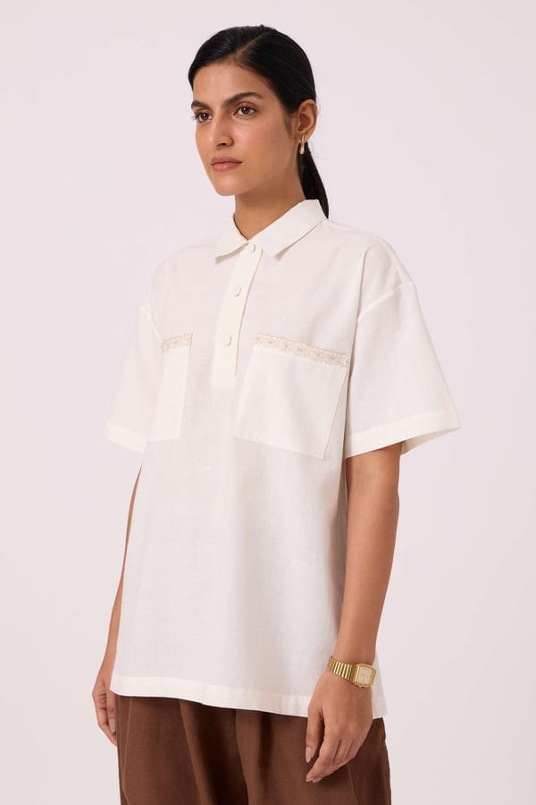 The Summer House — Alyosha Handwoven Embroidered Shirt