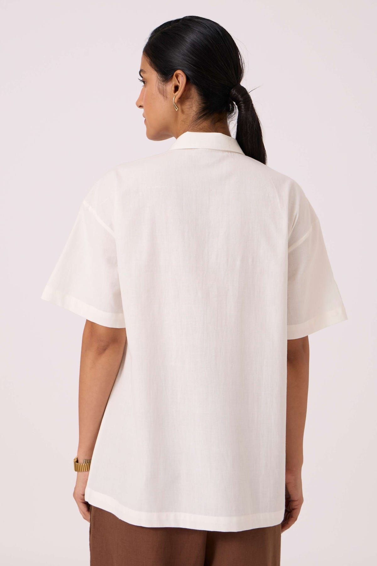 Alyosha Handwoven Embroidered Shirt - image 8