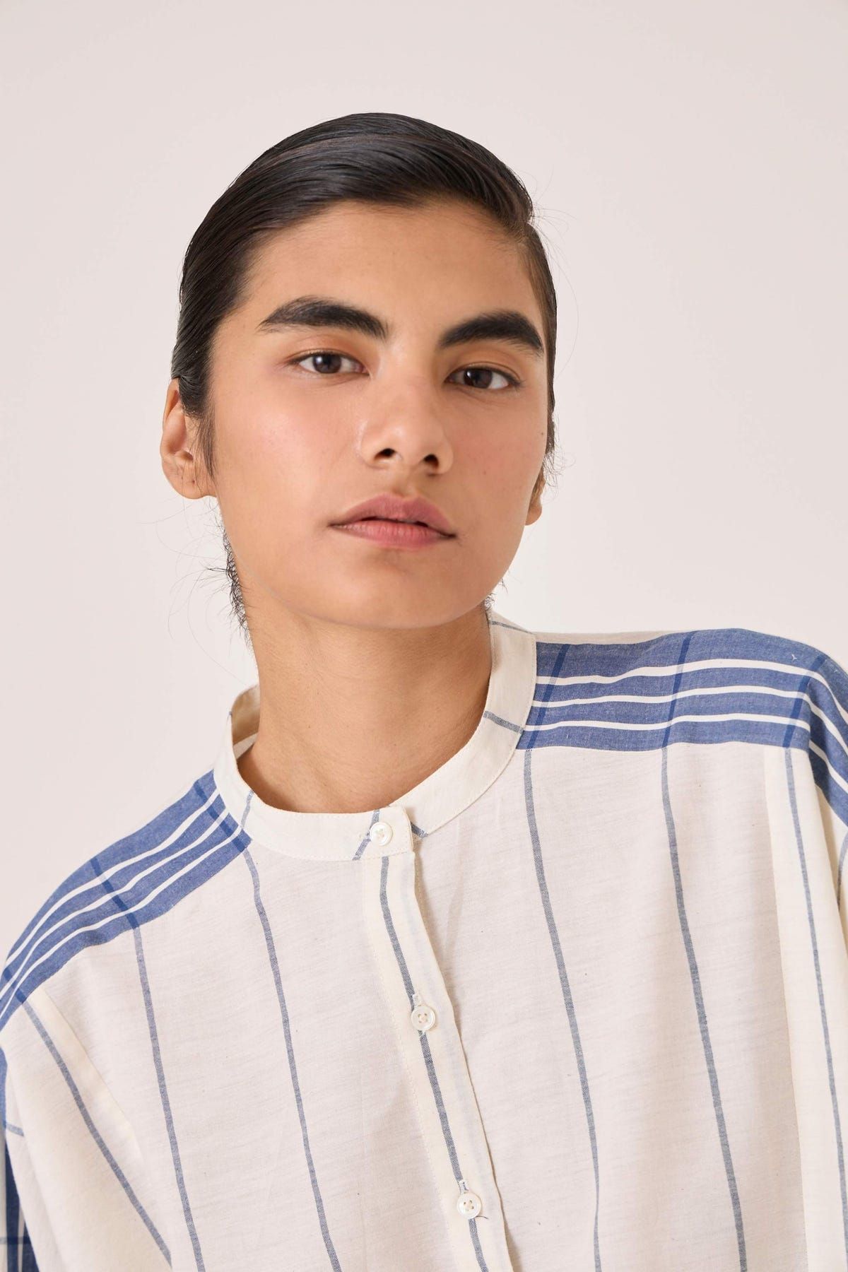 Amer Off White Handwoven Boxy Shirt - image 1