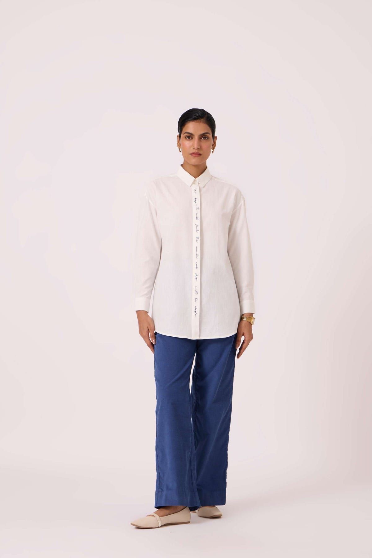 Kerouac Handwoven Embroidered Shirt - image 3