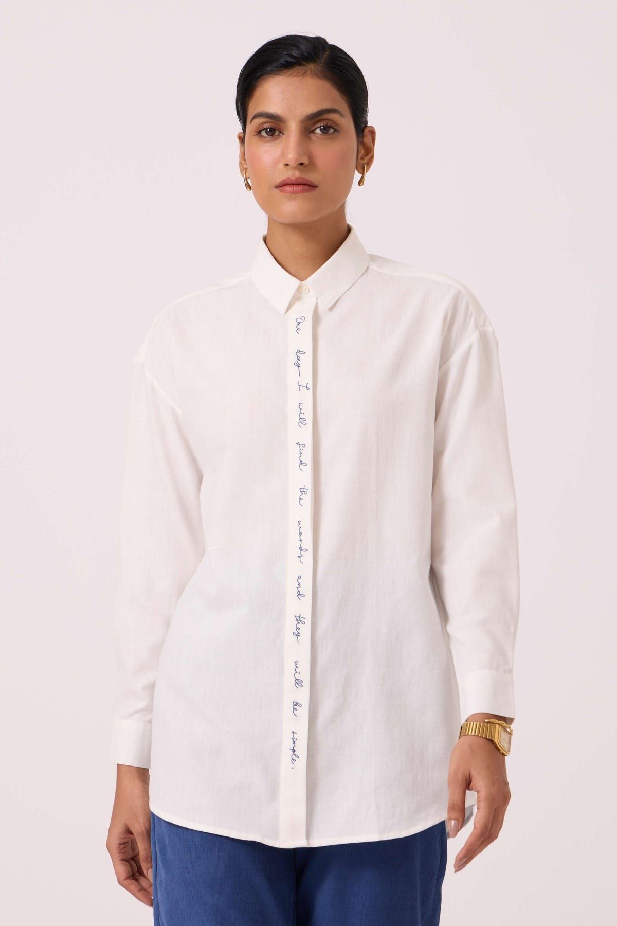 Kerouac Handwoven Embroidered Shirt - image 5