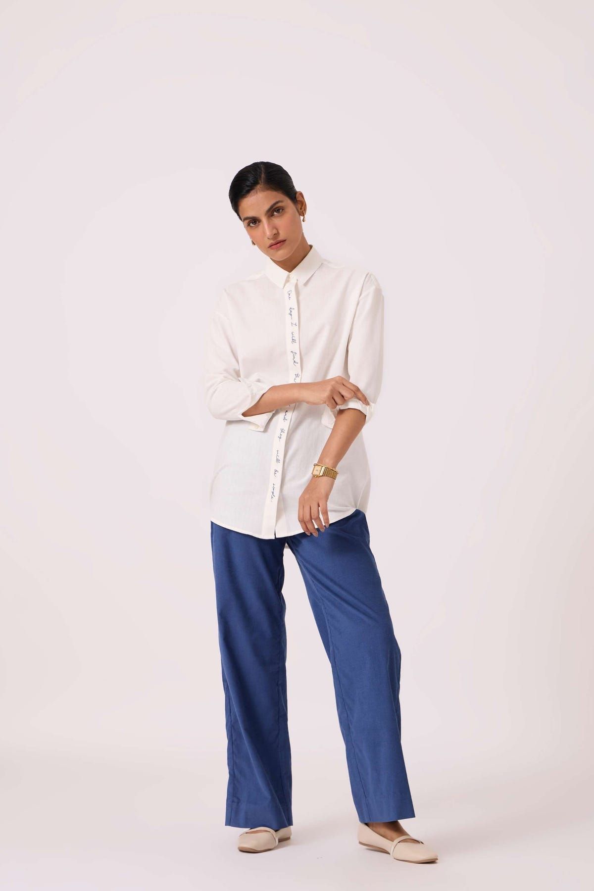 Kerouac Handwoven Embroidered Shirt - image 8