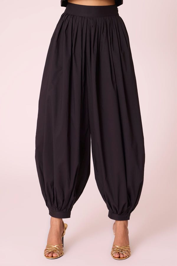 The Summer House — Katya Black Pleated Pants