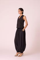 Katya Black Pleated Pants view 3