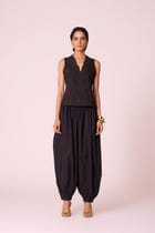 Katya Black Pleated Pants view 6