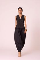 Katya Black Pleated Pants view 8
