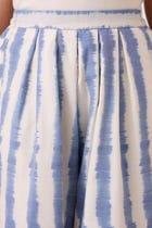 Ivan Blue Striped Ikat Pants view 4