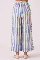 Ivan Blue Striped Ikat Pants view 10