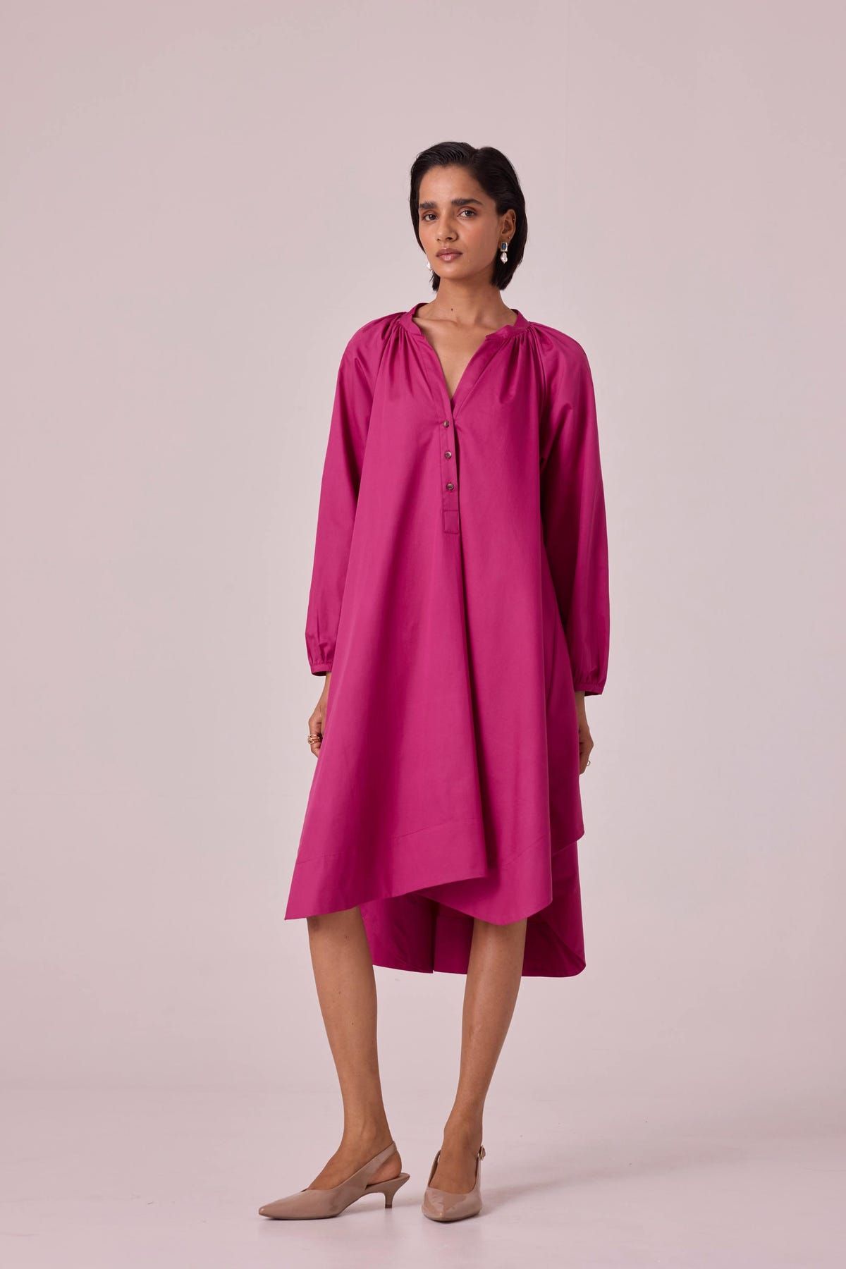Woodstock Pink Tent Dress - image 4