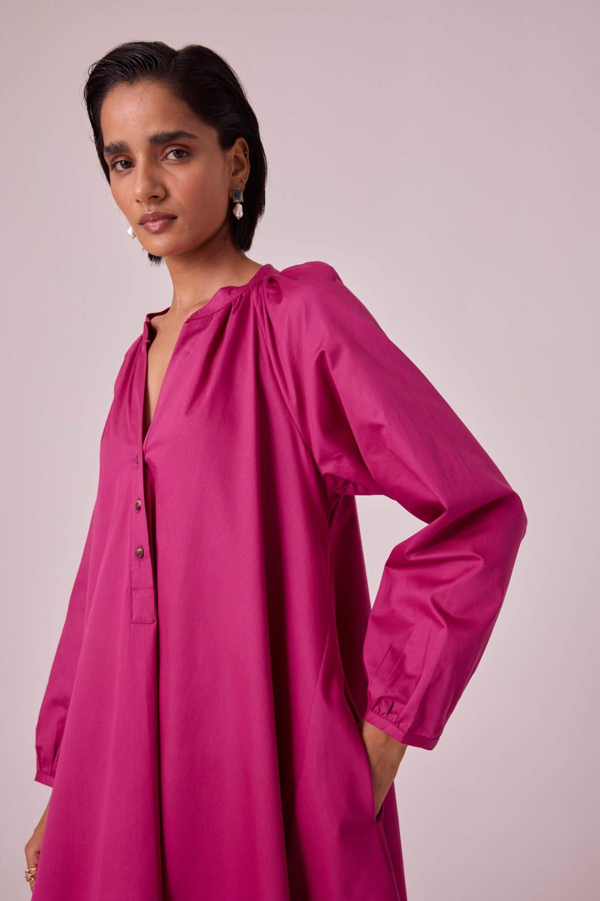 Woodstock Pink Tent Dress - image 6