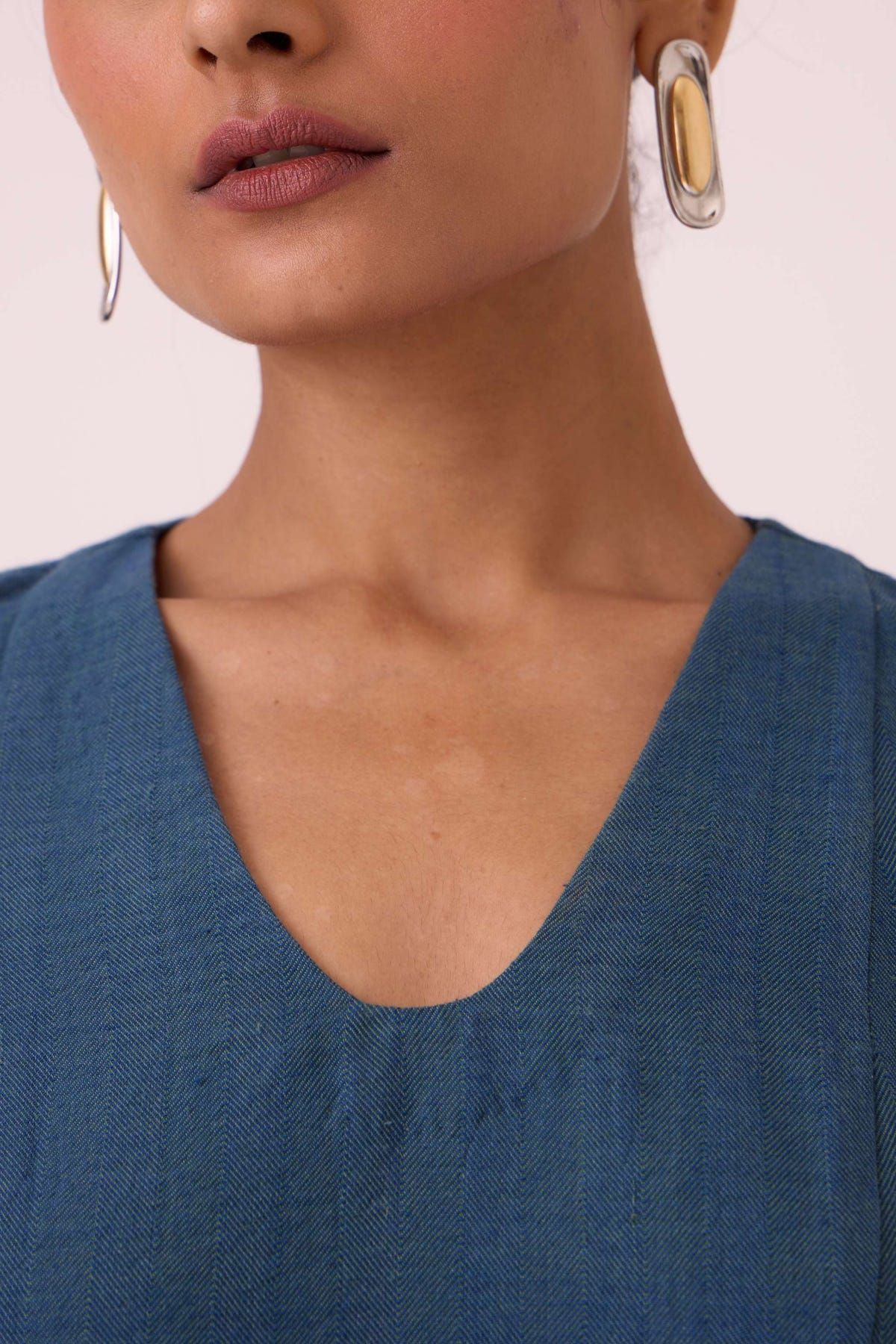 Emy Blue Handwoven Dress - image 4