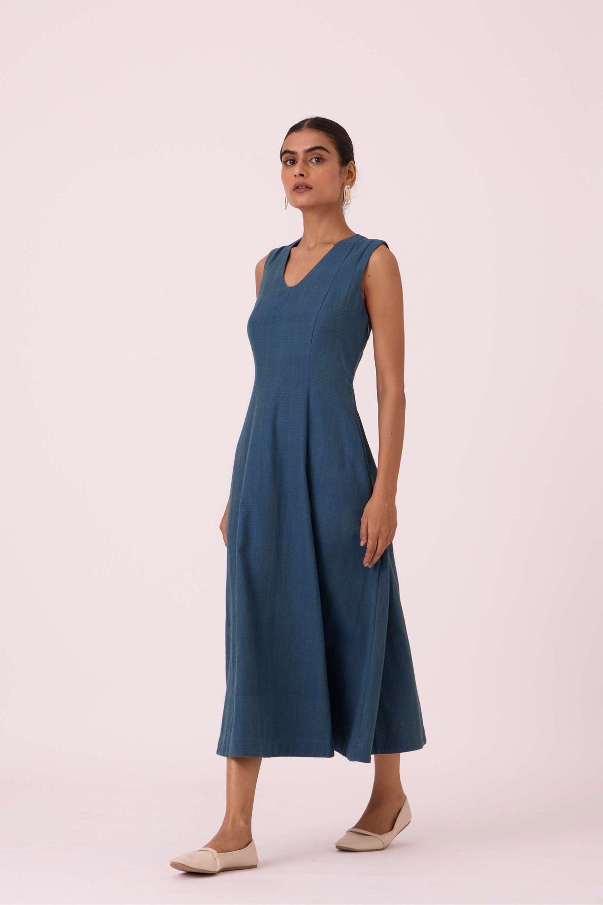 Emy Blue Handwoven Dress - image 8